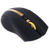Мышь беспроводная Oklick 495MW черный/золотистый, 1600 dpi, радиоканал, USB, кнопки - 6