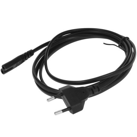 Кабель питания Bion 1.8м, Евровилка с заземлением Schuko-C7 (2-pin), 0.75мм, 10А, черный [BXP-PC-386-VDE]