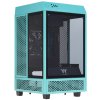 Компьютерный корпус Thermaltake The Tower 100 Turquoise черный без БП miniITX 1x120мм 3x140мм 2xUSB 3.0 audio bott PSU