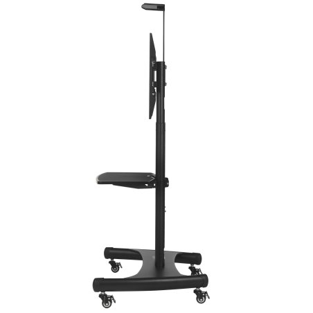 Мобильная стойка напольная Kromax OMEGA-17 черный, 1 шт/уп, для TV 32"-80", max вес 50 кг, высота 1535-2035 мм, max VESA 600x400 мм