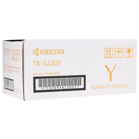 Картридж лазерный Kyocera TK-5230Y (1T02R9ANL0) желтый для P5021cdn/cdw, P5026cdn/cdw, M5521cdn/cdw, M5526cdn/cdw 2200 стр.