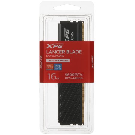 Оперативная память XPG 16Gb DDR5 5600 (1*16Gb) CL46, 1.1V BLACK ADATA  LANCER Blade