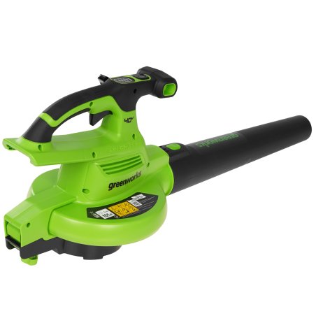 Воздуходув-Садовый Пылесос аккумуляторный GreenWorks GD40BVII, 40V, бесщеточный, без АКБ и ЗУаккумуляторный (2406907)