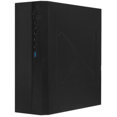 Компьютерный корпус Desktop ExeGate EX291267RUS MI-301U (mATX/mini-ITX, без БП, 1*USB+1*USB 3.0, аудио, черный)