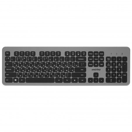Комплект клавиатура+мышь Smartbuy 233375AG беспроводной, USB, 1600 DPI, серебристый