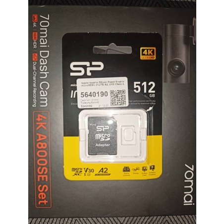 Флеш карта microSDXC 256Gb Silicon Power SP256GbSTXLA2V1NSP Inspire V30 A2 + adapter