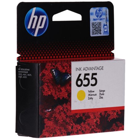 Картридж струйный HP 655 CZ112AE желтый для HP DJ IA 3525/4615/4625/5525/6525 (600стр.)