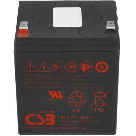 Батарея CSB HR 1221W (12V, 5Ah) F2