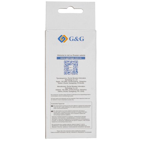 Чернила G&G GG-GI-490BK GI-490 черный пигментный 140мл для Canon Pixma G1400/G2400/G3400/G4400