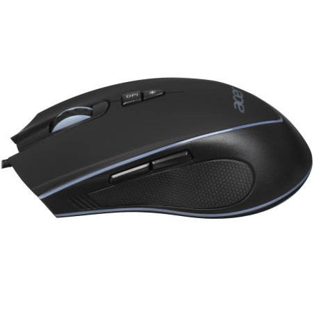Мышь проводная Acer OMW131 черный, 6400 dpi, USB, кнопки - 7