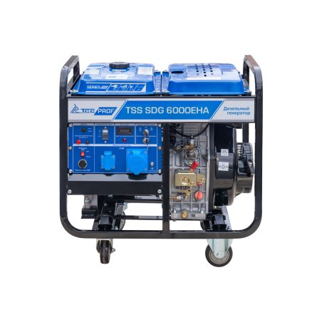 Электрогенератор дизельный ТСС SDG 6000EHA, 6.5 кВт, 82 дБ, 114 кг