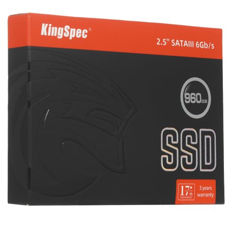 Накопитель SSD KingSpec P4 Series, 960Gb, SATA III, 2.5", R/W 570/560