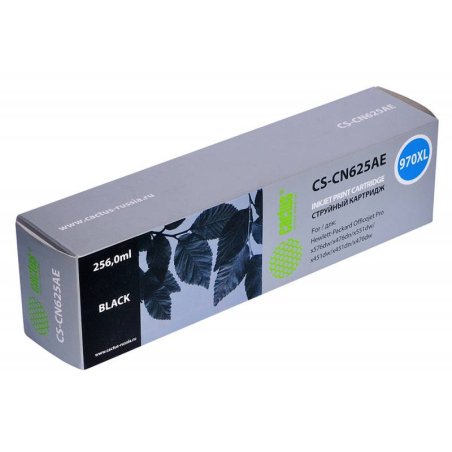 Картридж струйный Cactus CS-CN625AE 970XL черный (256 млl) для HP Officejet Pro X476dw/X576dw/X451dw