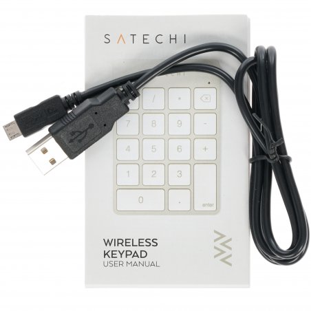 Цифровой блок Satechi ST-SALKPS беспроводной, Bluetooth, серебристый