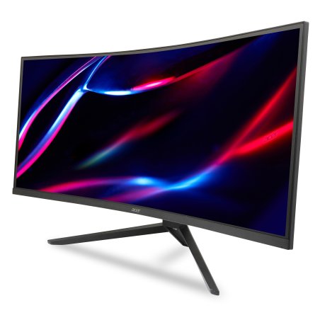 Монитор 34" Acer ED343CURJ0bmiippx VA, 3440x1440, 120 Гц, 1 мс, 300 кд/м², 21:9, 2xHDMI 2.0, 2xDP 1.2, 2x3Вт, 1x3.5 мм, изогнутый 1000R, черный