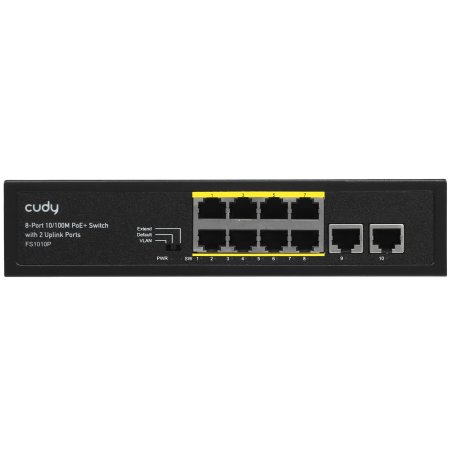 Коммутатор Cudy FS1018PS1 (L2) 16x100Мбит/с 2x1Gbит/с 1SFP 16PoE+ 200W неуправляемый