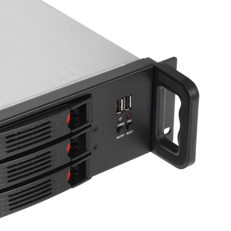 Серверный корпус ExeGate Pro EX285224RUS 2U650-HS09 (RM 19", высота 2U, глубина 650, БП 2U-600ADS, 9xHotSwap, 2*USB)