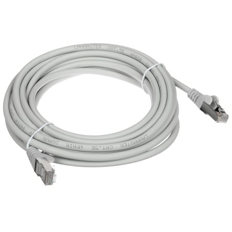 Кабель Патч-корд Lanmaster LSZH FTP кат.5e, 5.0 м, серый