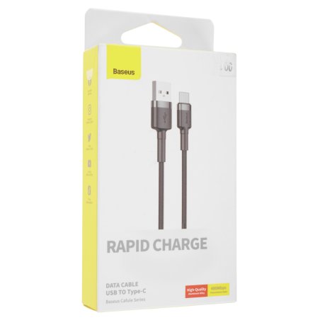 Кабель Baseus Cafule 2m Gray/Black (CATKLF-CG1)