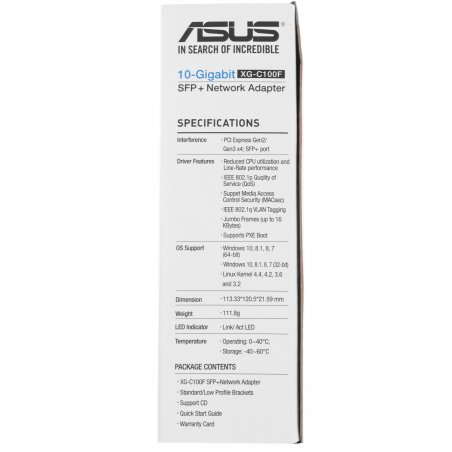 Сетевой адаптер ASUS XG-C100F , RTL