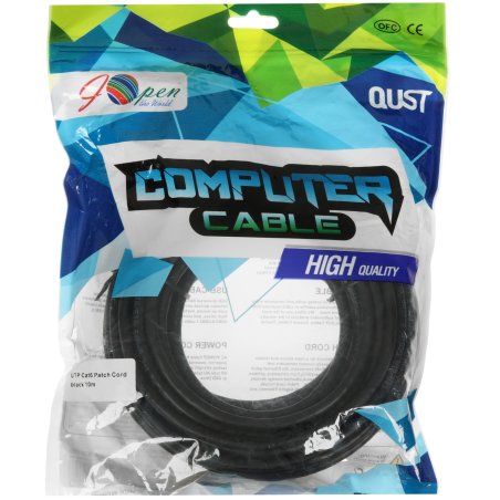 Патч-корд литой AOpen ANP612B-BK-10M (7/0.20) UTP кат.6 черный 10m