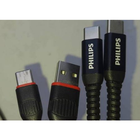 Кабель Philips DLC9100 USB Type-C (m)-USB Type-C (m) 1.2м черный коробка (упак.:1шт)
