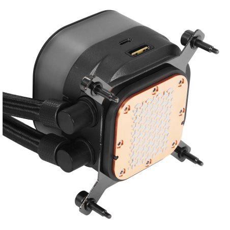 Система жидкостного охлаждения Corsair iCUE LINK TITAN 240 RX RGb (240мм, черный, RGb/ Fans: 2x120мм, 73.5CFM, 36dBA, 2100RPM/ S: 1851, 1700, AM5, AM4)