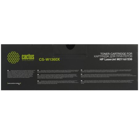 Картридж лазерный Cactus CS-W1360X (136X) черный (2600 стр.) для HP LaserJet M211d/209/233/234