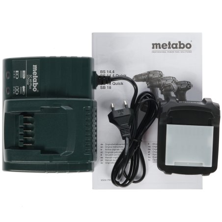 Дрель-шуруповерт аккумуляторная Metabo BS 14.4 602206550, Аккумуляторный, 14.4В, 2 АКБ, Кейс