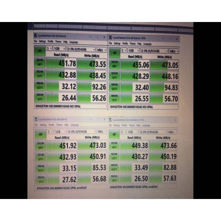 Накопитель SSD Kingston KC600, 512Gb, mSATA, R/W 550/520