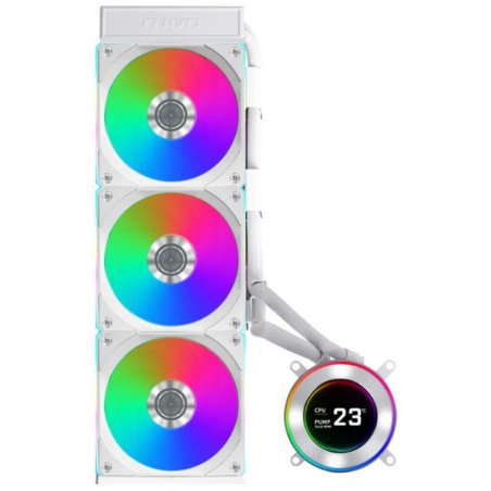 Система жидкостного охлаждения Lian-Li HydroShift II LCD-C 360CL ARGB Soc-AM5/AM4/1700/1851 белый 4-pin 31dB Al+Cu LCD Ret (G89.GHS2LCD36RW.R0)