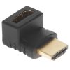 Переходник HDMI-HDMI Cablexpert A-HDMI270-FML, 19F/19M, угловой соединитель 270 градусов, золотые разъемы, пакет