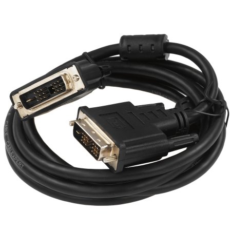 Кабель DVI-D single link Cablexpert CC-DVIL-BK-6, 19M/19M, 1.8м, CCS, черный, экран, феррит.кольца, пакет