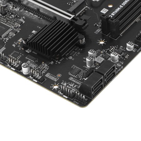 Материнская плата MSI PRO B760M-E DDR4, LGA 1700, Intel B760, 2xDDR4, 4xSATA, 1xM.2, 1xPCIe 4.0 x16, 1xPCIe 4.0 x1, 1xHDMI, 1xVGA, 1x1Gb LAN, 2xUSB-A 3.2 Gen 1, 4xUSB-A 2.0, 3x3.5 мм, 7.1, mATX