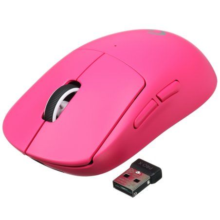 Мышь беспроводная Logitech G PRO X SUPERLIGHT розовый, 25600 dpi, радиоканал, USB, кнопки - 5