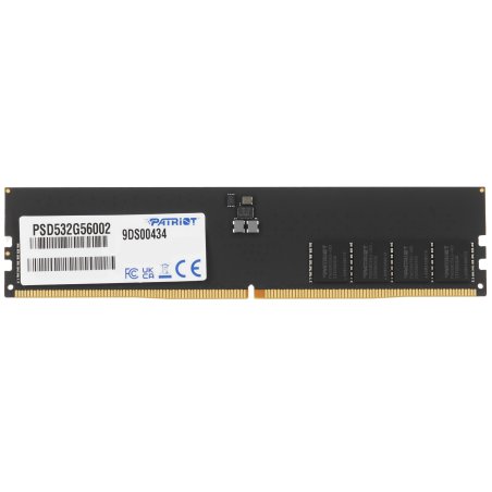 Оперативная память Patriot Signature, DDR5, 32GB (1x32 GB), 5600 MHz, CL46, DIMM