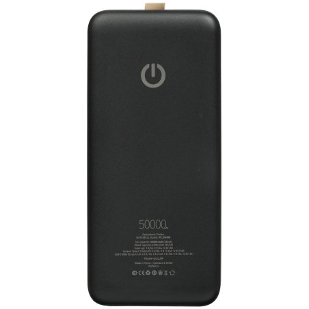 Портативный аккумулятор Perfeo Powerbank WATERFALL 50000 mAh/LED дисплей/PD + QC 3.0/Type-C/2 USB/Выход: 5A, max 22.5W/черный (PF_D0186)