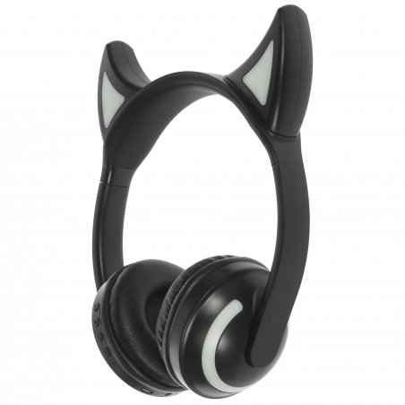 Беспроводные/проводные наушники QUMO Party Cat BT 0027 бежево-розовый, накладные, Bluetooth + проводной, кошачьи ушки, до 7 ч