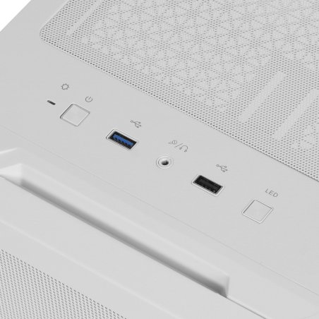 Компьютерный корпус 1STPLAYER TRILOBITE T7-P белый/ATX/4x120мм LED fans/T7-P-WH-4F1-W