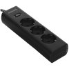 Сетевой фильтр Philips CHP2135BA/51, 2м, 3 розетки, черный