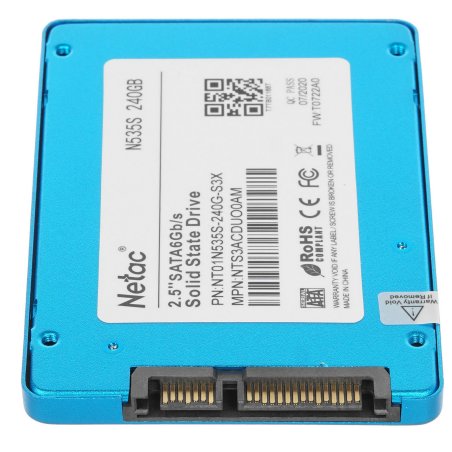 Накопитель SSD Netac N535S, 240Gb, 2.5", SATA-III, R/W 540/490