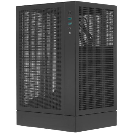 Компьютерный корпус Deepcool CH170 DIGITAL черный без БП mATX 1x120мм 1xUSB 2.0 1xUSB 3.0 audio bott PSU