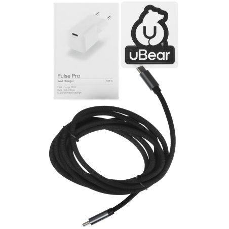 Беспроводное зарядное устройство uBear Stage 2in1, серый