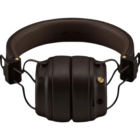 Беспроводные/проводные наушники Marshall Major V коричневый, накладные, Bluetooth + проводной, беспроводная зарядка, до 100 ч