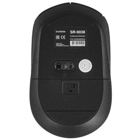 Мышь беспроводная ExeGate Professional Standard SR-9021 черный, 1200 dpi, радиоканал, USB, кнопки - 3