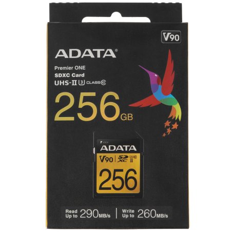 Флеш карта SD ADATA 256Gb ADATA Premier ONE SDXC Class 10 UHS-II U3 V90 275MB/s