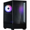 Компьютерный корпус ZALMAN P10, MATX, черный, WINDOW, 2x3.5", 3x2.5", 1xUSB TYPE-C, 1xUSB 3.0, REAR 1x120мм ARGb
