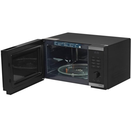 Микроволновая печь Samsung MS23DG4504ATBW нержавеющая сталь/черный, 23 л, 800 Вт, переключатели - сенсор/поворотный механизм