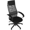Кресло руководителя Бюрократ CH-607 TW-04 Neo Black темно-серый, сиденье черный, сетка/ткань с подголов. крестов. пластик
