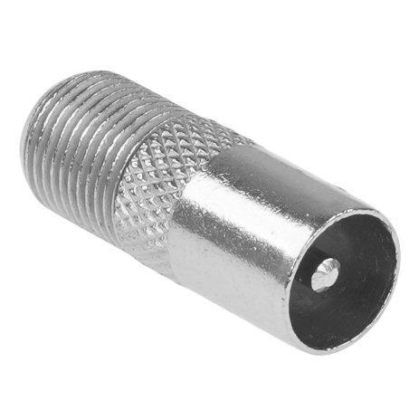 Переходник антенный, (гнездо F - штекер TV), (1шт.) (пакет) PROconnect